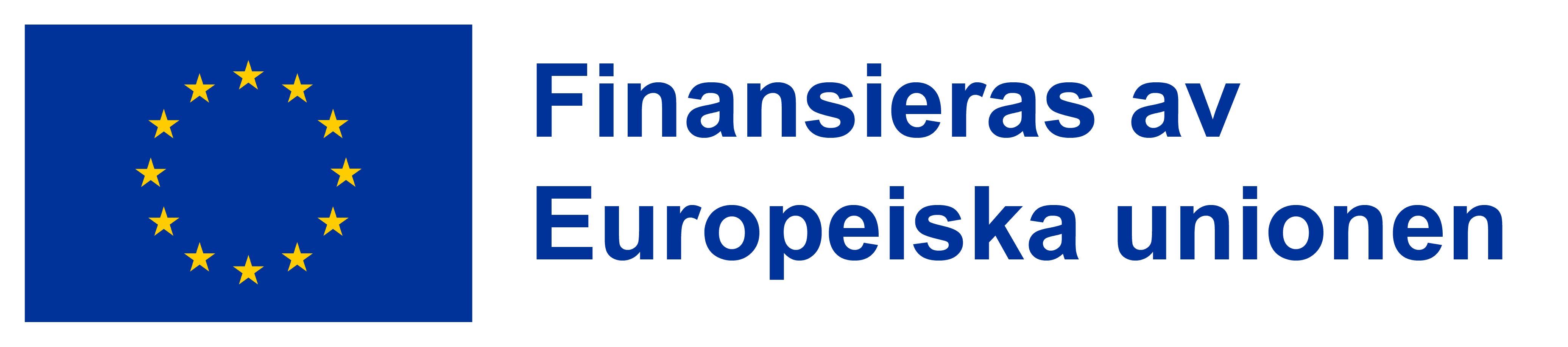 EU:s logotyp med texten "Finansieras av Europeiska unionen"